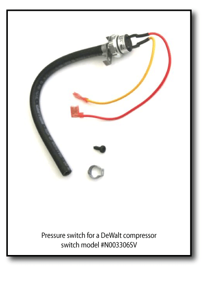 DeWalt air compressor pressure switch