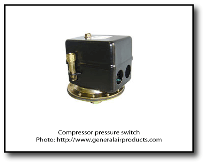 General Air air compressor pressure switch