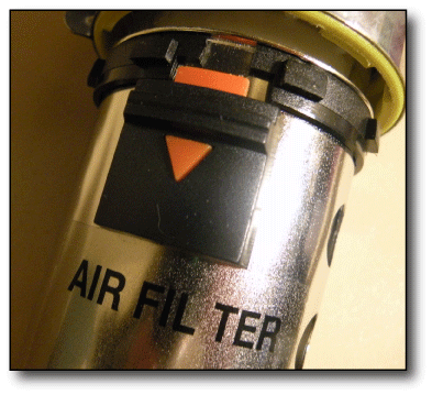 Compressor air filter bowl guard
