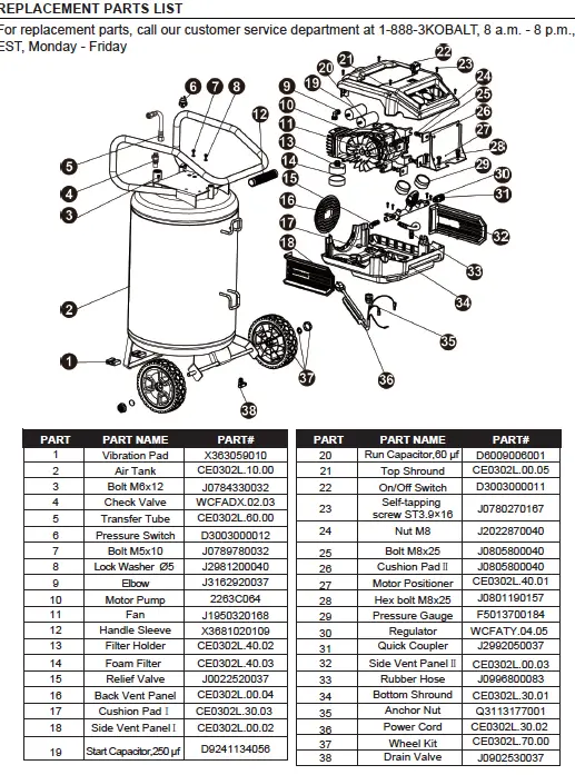 lindsay 80 air compressor manual