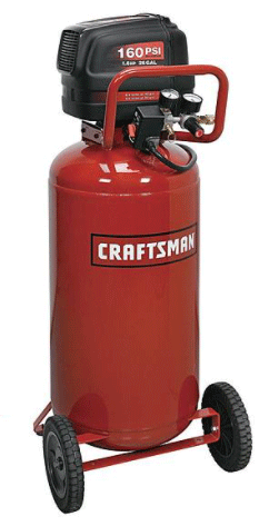 Craftsman 26 gallon 1.6 HP 160 PSI air compressor
