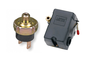 Pressure switches for compressors - 2 types